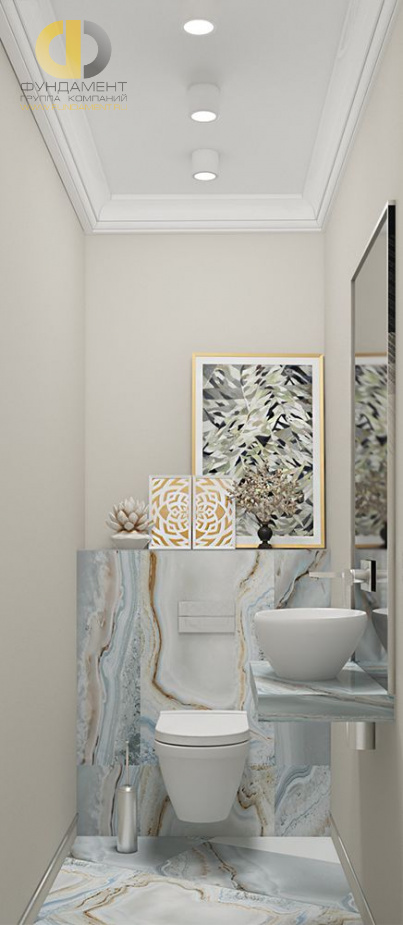 Дизайн интерьера ванной в трёхкомнатной квартире 86 кв.м в стиле ар-деко20