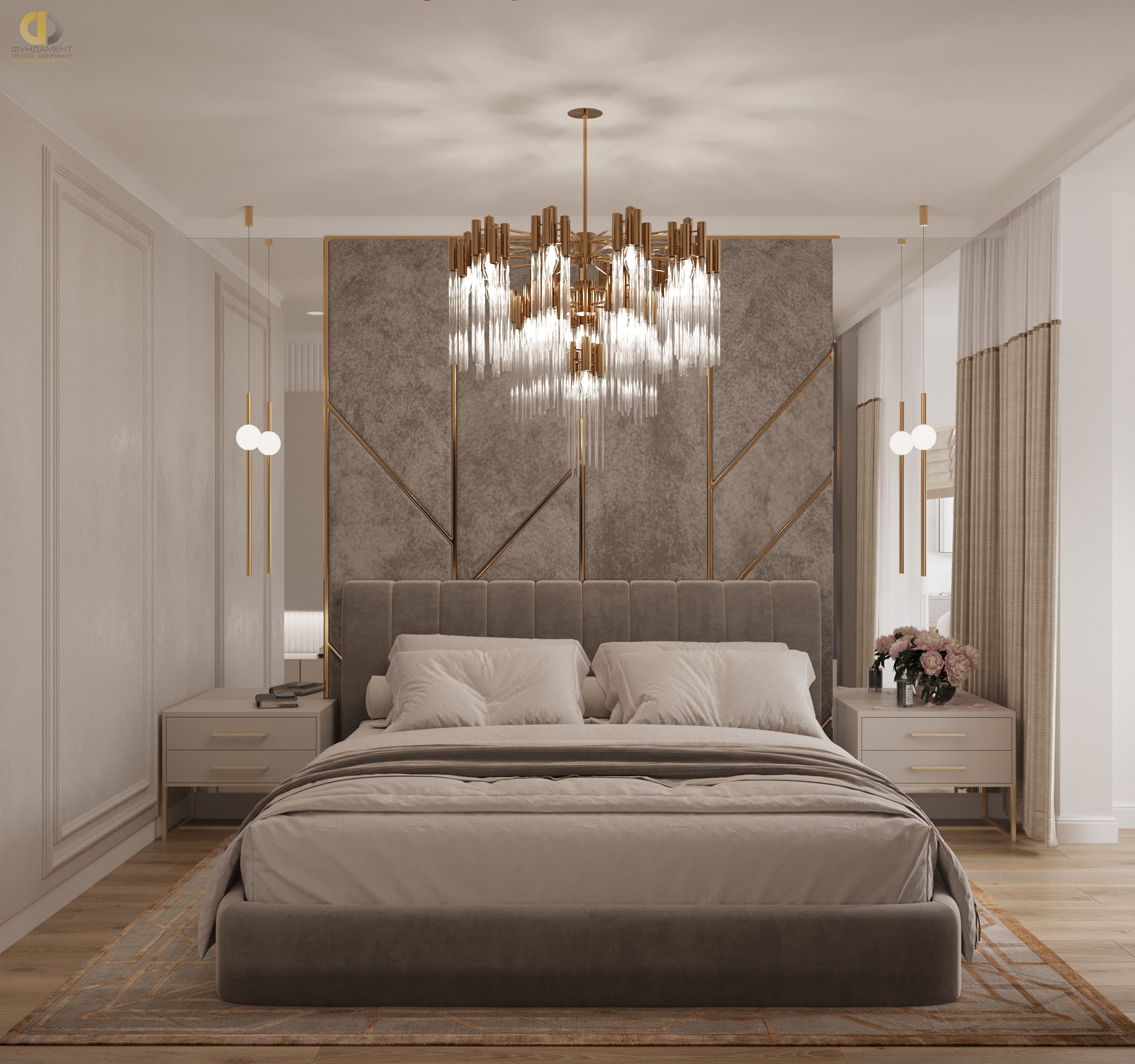 Дизайн спальни в стиле cовременном – фото 62