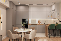 Дизайн проект интерьера кухни в Дубае — фото, цены 🏠 Дизайн интерьера кухни
