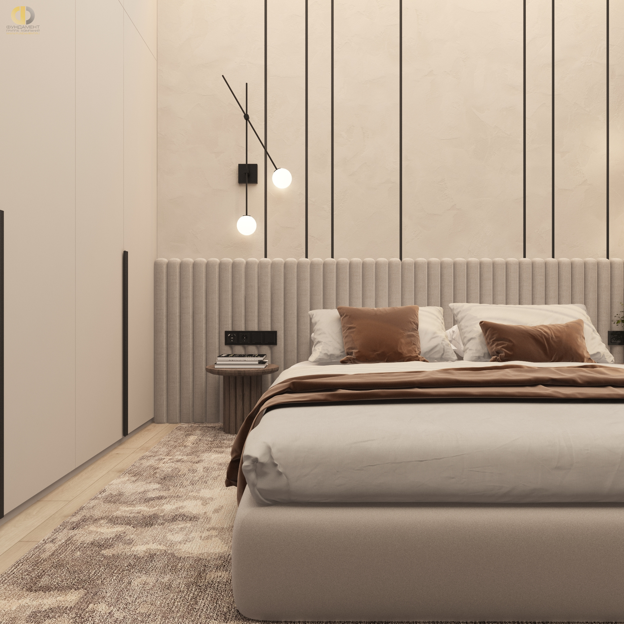 Дизайн спальни в стиле cовременном – фото 11