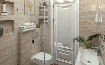 Дизайн интерьера ванной в четырёхкомнатной квартире 144 кв.м в стиле эклектика29