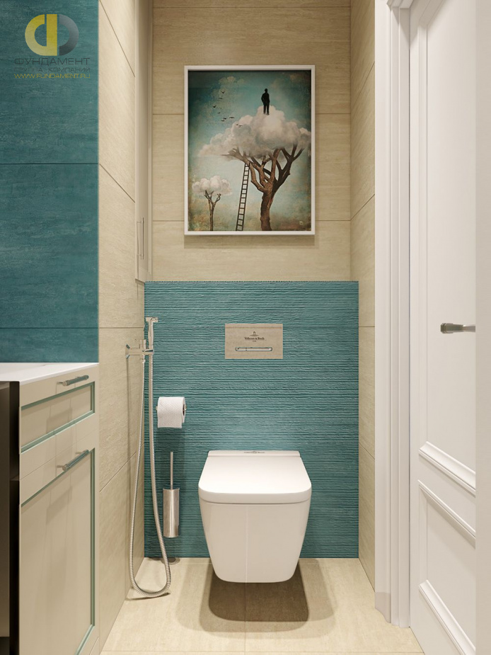Дизайн интерьера ванной в трехкомнатной квартире 71 кв.м в стиле эклектика28