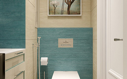 Дизайн интерьера ванной в трехкомнатной квартире 71 кв.м в стиле эклектика28