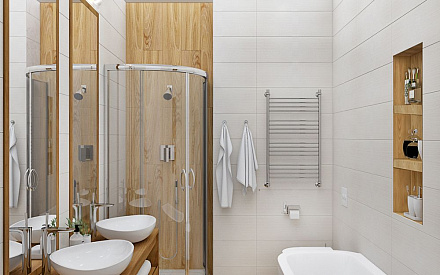 Дизайн интерьера ванной в семикомнатной квартире 153 кв.м в современном стиле32