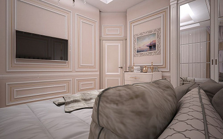 Дизайн интерьера спальни в доме 323 кв.м в классическом стиле28