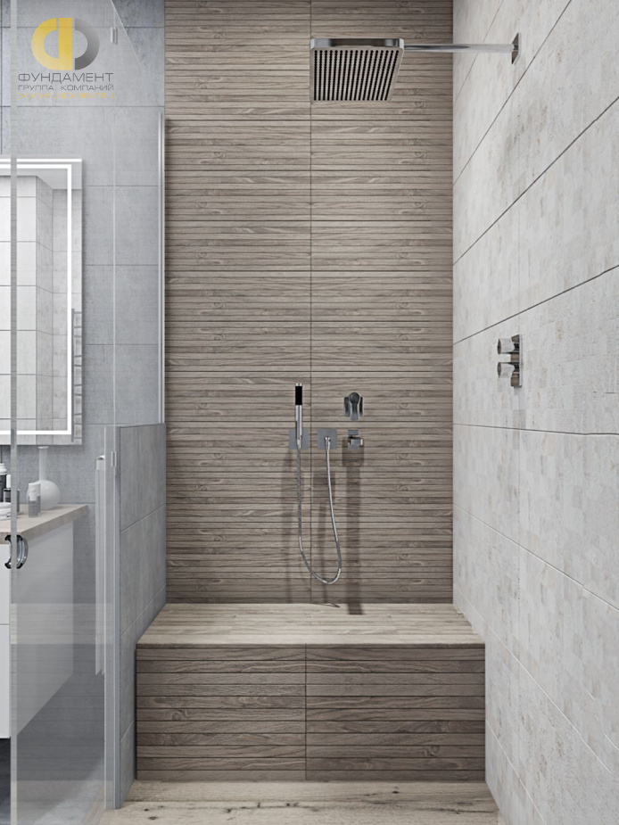 Дизайн интерьера ванной в трёхкомнатной квартире 101 кв.м в современном стиле9