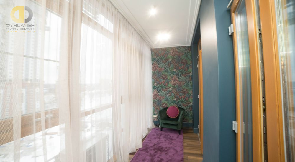Фото ремонта спальни в четырёхкомнатной квартире 140 кв.м в стиле фьюжн