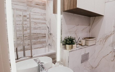 Ремонт ванной в трёхкомнатной квартире 95 кв.м в современном стиле13