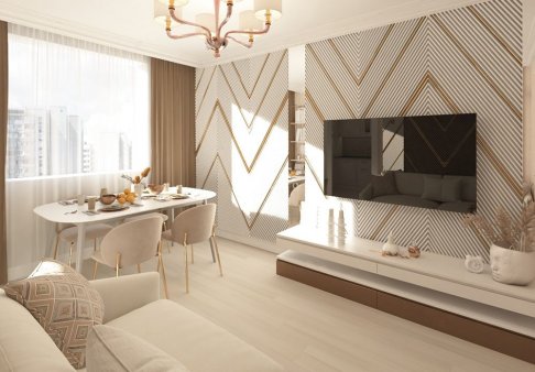 Интерьер двухкомнатной квартиры 2023 года: модные тренды в отделке квартир с фото