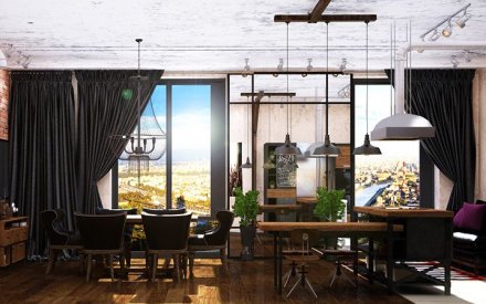 Трехмерная 3D визуализация четырехкомнатной квартиры в Москве