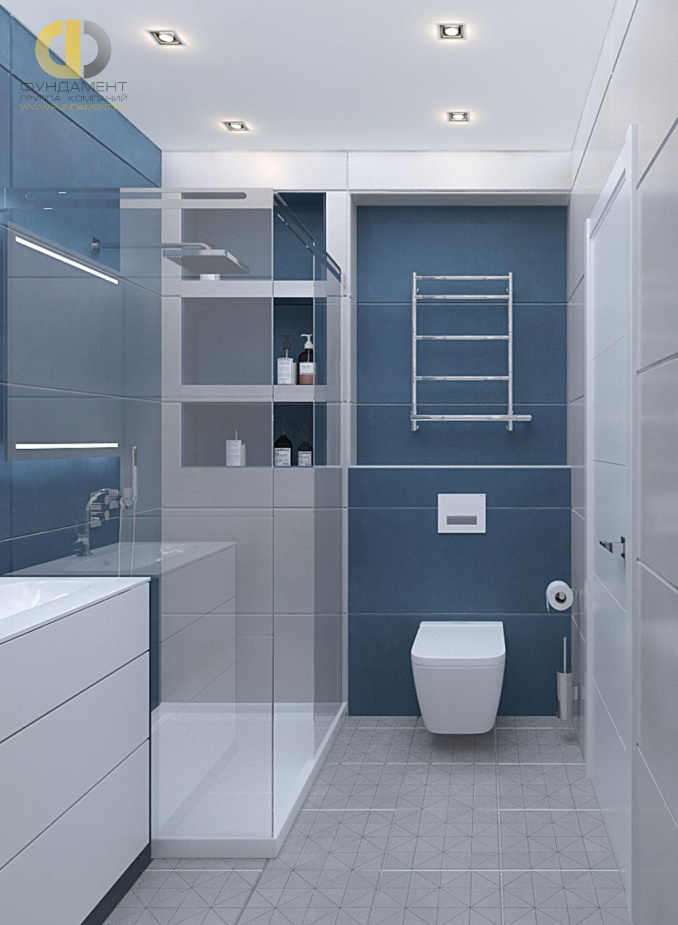 Дизайн интерьера ванной в четырёхкомнатной квартире 107 кв.м в современном стиле20