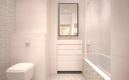 Дизайн интерьера ванной в трёхкомнатной квартие 87 кв.м в современном стиле12