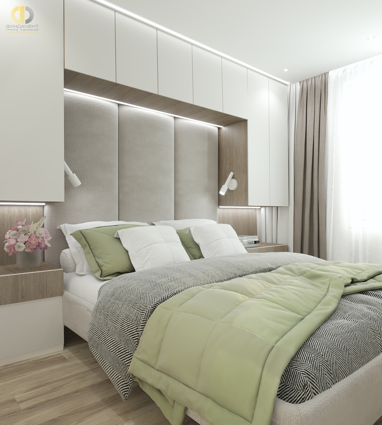Дизайн спальни в стиле cовременном – фото 128