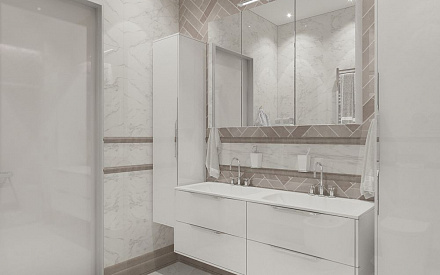 Дизайн интерьера ванной в пятикомнатной квартире 155 кв.м в стиле неоклассика15
