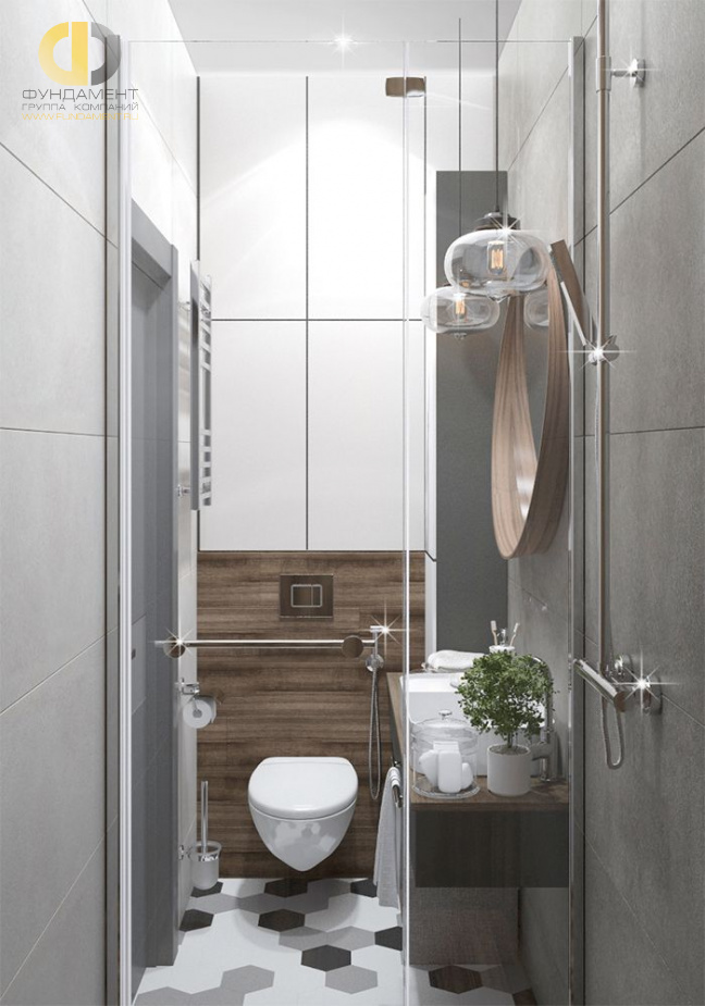 Дизайн интерьера ванной в четырёхкомнатной квартире 96 кв.м в стиле лофт5
