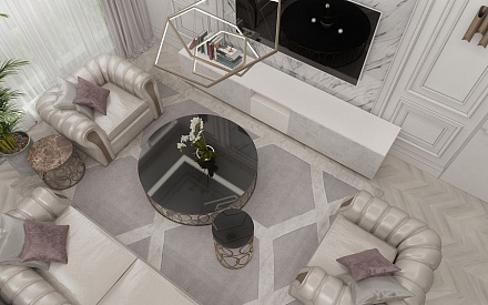 Дизайн интерьера гостиной в стиле ар-деко27