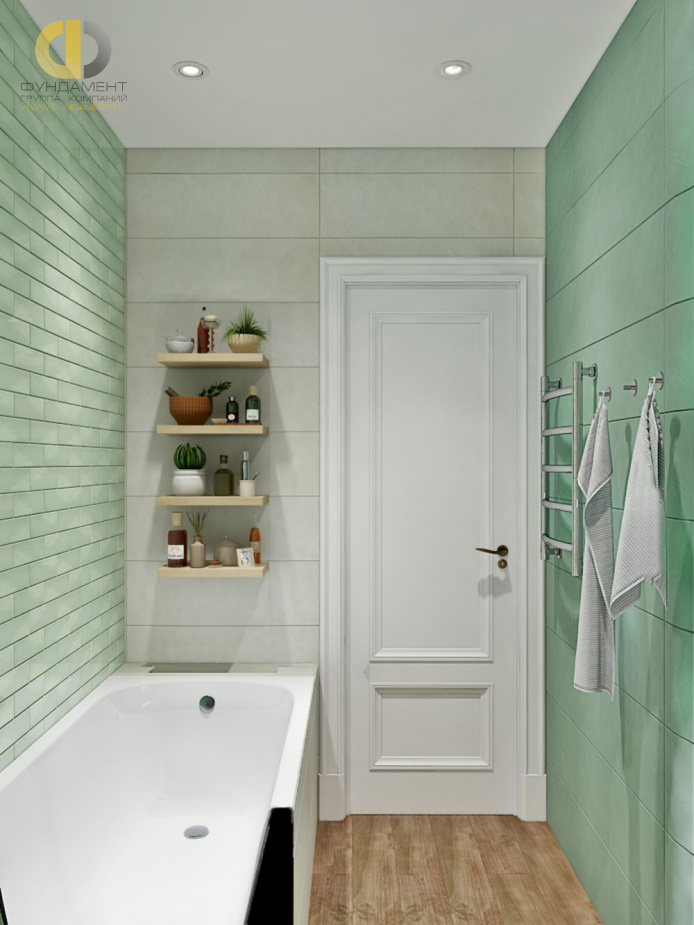 Дизайн интерьера ванной в трёхкомнатной квартире 80 кв.м в стиле неоклассика3