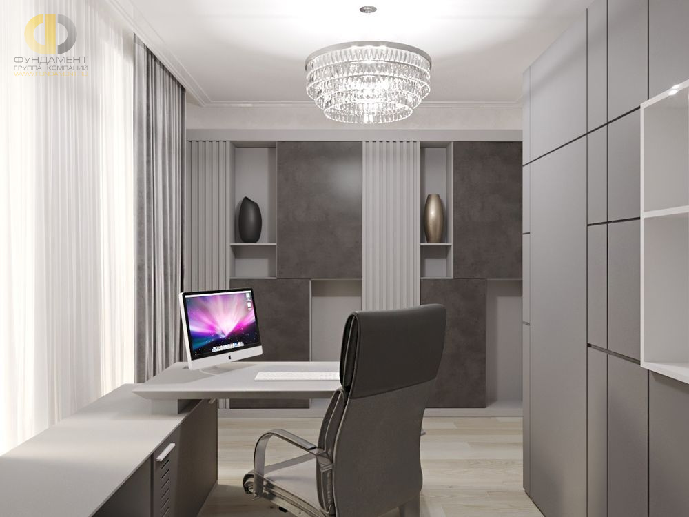 Дизайн интерьера кабинета в доме 278 кв.м в стиле ар-деко26