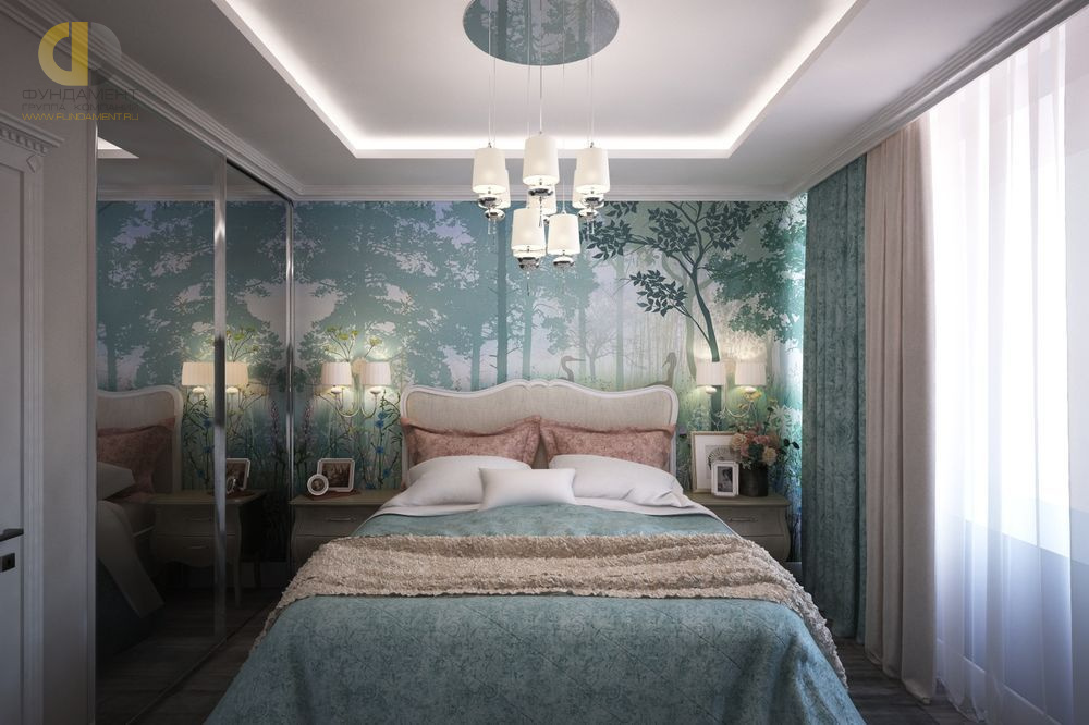 Спальня в стиле дизайна современный по адресу г. Москва, Карамышевская наб. , д. 34, 2019 года