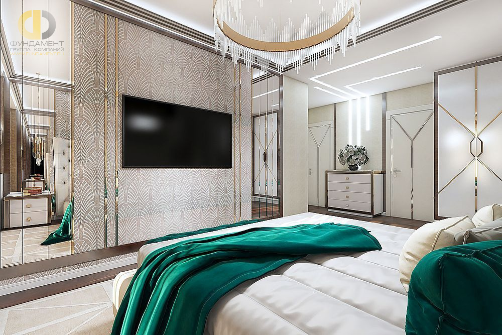 Дизайн интерьера спальни в шестикомнатной квартире 200 кв.м в стиле ар-деко14