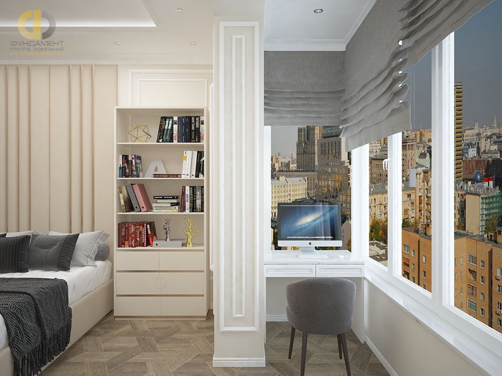 Дизайн интерьера детской в трёхкомнатной квартире 101 кв. м в стиле классицизм 25
