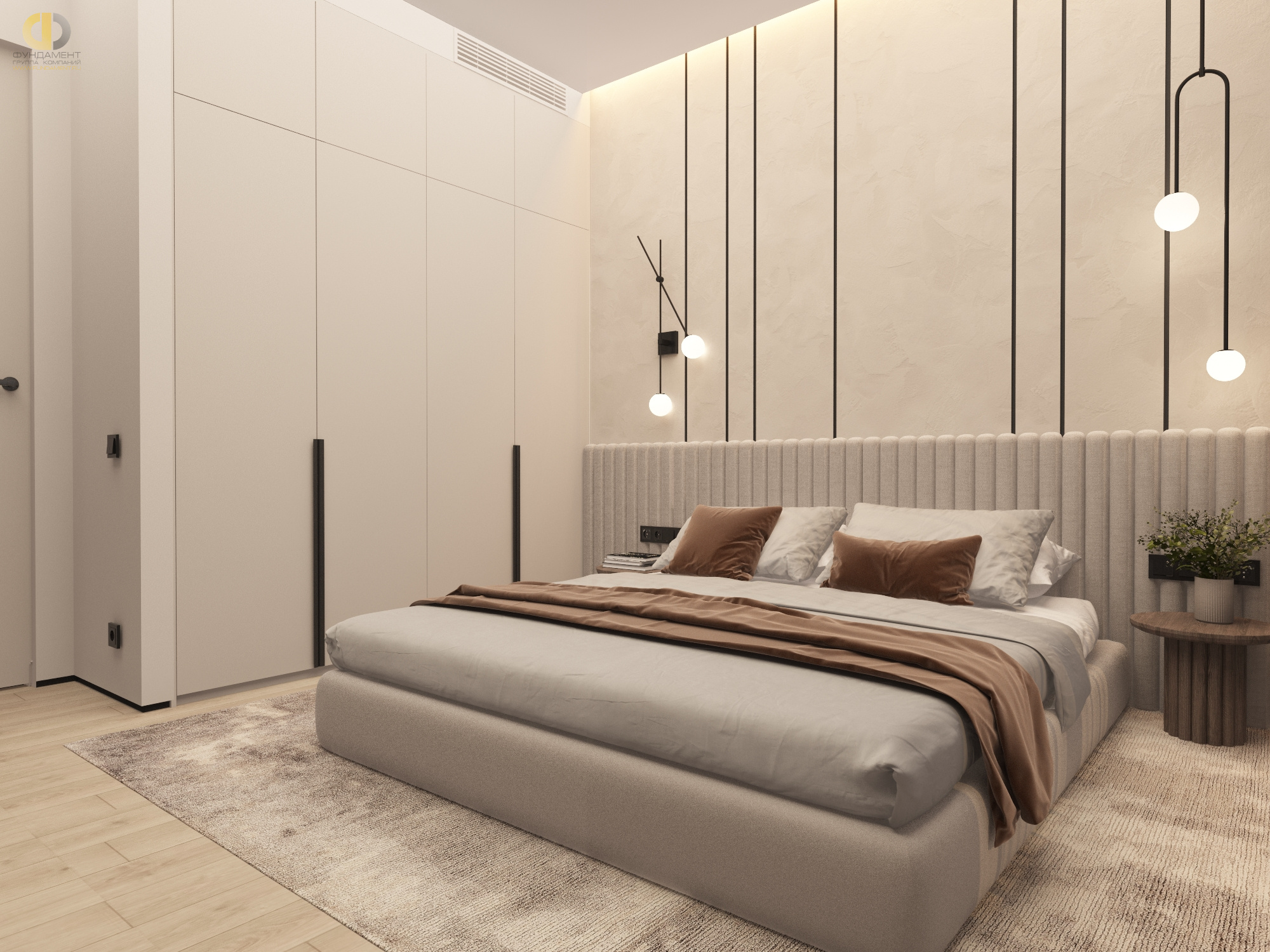 Дизайн спальни в стиле cовременном – фото 13