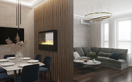 Дизайн интерьера гостиной в трёхкомнатной квартире 78 кв.м в стиле ар-деко23