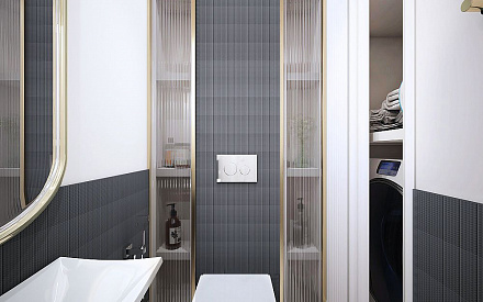 Дизайн интерьера санузла в двухкомнатной квартире 67 кв. м. в современном стиле7