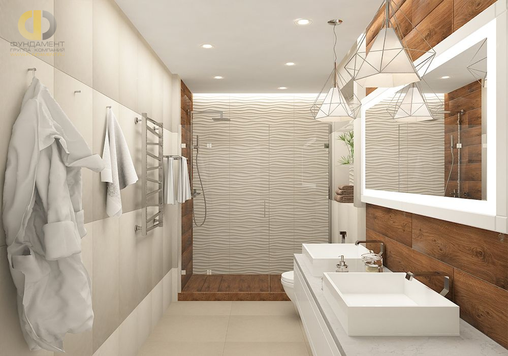 Дизайн интерьера ванной в трёхкомнатной квартире 117 кв.м в современном стиле22