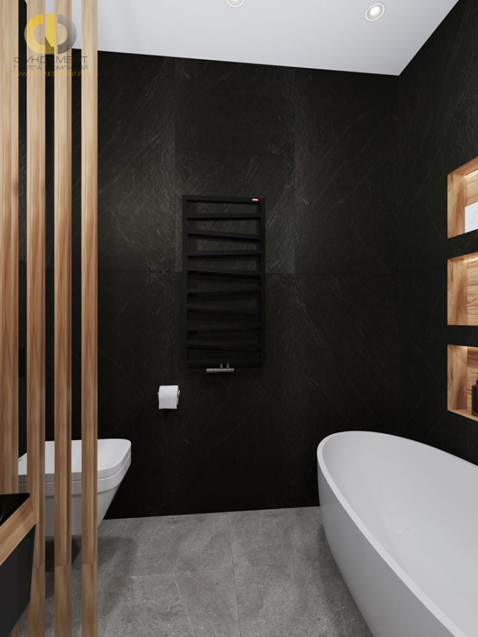 Дизайн интерьера ванной в трёхкомнатной квартире 125 кв.м в современном стиле8