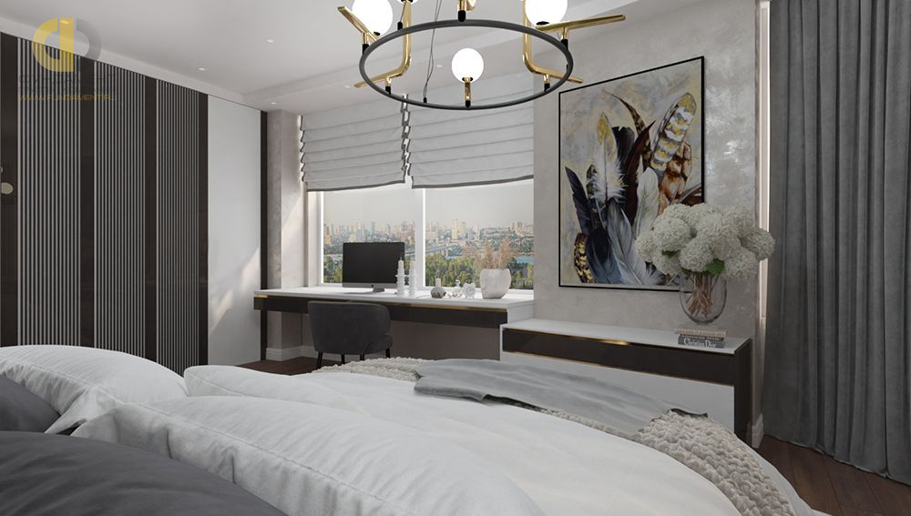 Спальня в стиле дизайна современный по адресу ул. Проспект Мира, 188Б, 2020 года
