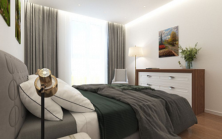 Дизайн интерьера спальни в трёхкомнатной квартире 125 кв.м в современном стиле24