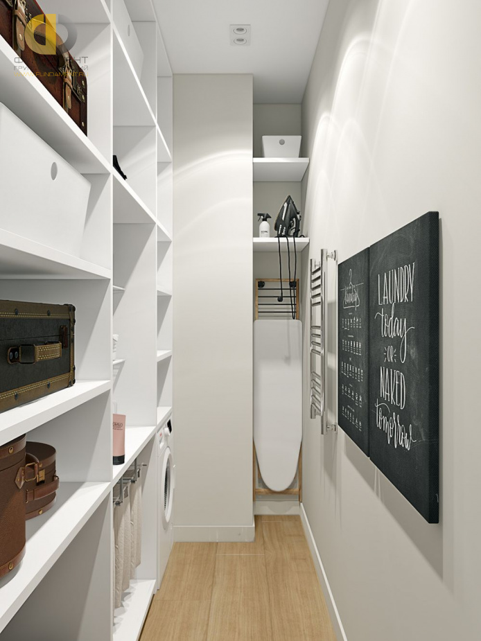Дизайн интерьера постирочной в трёхкомнатной квартире 135 кв.м в современном стиле10