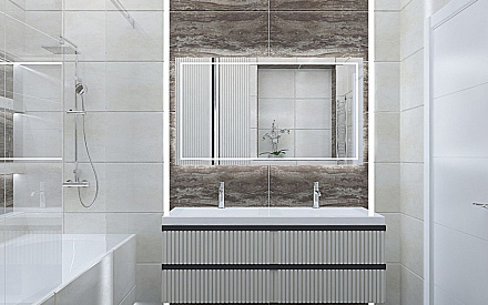 Дизайн интерьера ванной в четырёхкомнатной квартире 107 кв.м в современном стиле16