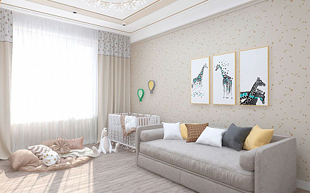 Дизайн интерьера детской в трёхкомнатной квартире 132 кв.м в современном стиле 21