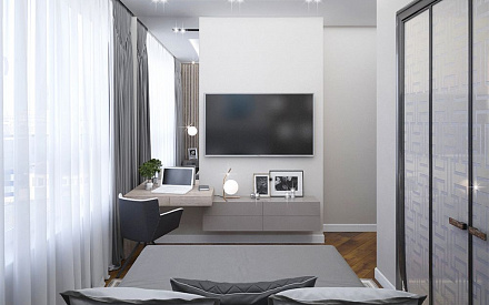 Дизайн интерьера спальни в четырёхкомнатной квартире 96 кв.м в стиле лофт27