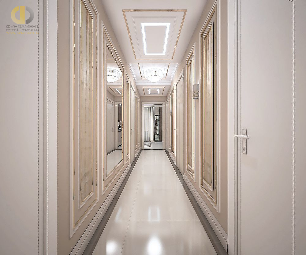 Дизайн интерьера коридора в шестикомнатной квартире 200 кв.м в стиле ар-деко46