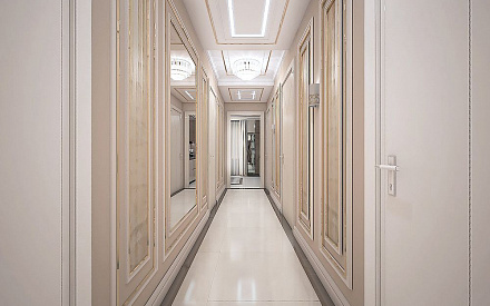 Дизайн интерьера коридора в шестикомнатной квартире 200 кв.м в стиле ар-деко46
