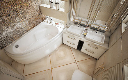 Дизайн интерьера ванной в шестикомнатной квартире 200 кв.м в стиле ар-деко39