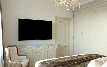 Дизайн интерьера спальни в доме 386 кв.м в классическом стиле18