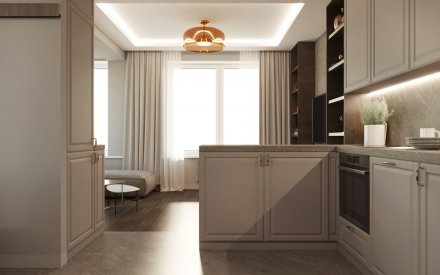 Дизайн интерьера трехкомнатной квартиры в Москве