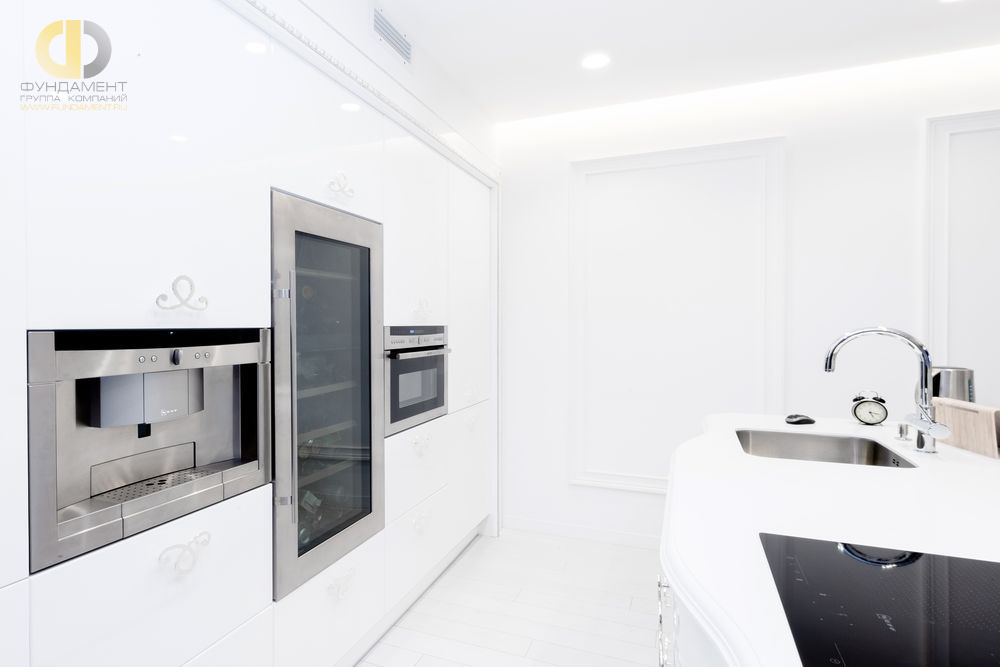Ремонт 2-комнатной квартиры в стиле арт-деко. Фото интерьера кухни
