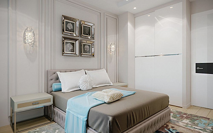 Дизайн интерьера спальни в 3х-комнатной квартире 70 кв.м в современном стиле11