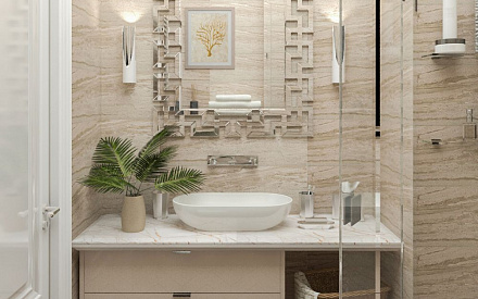 Дизайн интерьера ванной в четырёхкомнатной квартире 144 кв.м в стиле эклектика27
