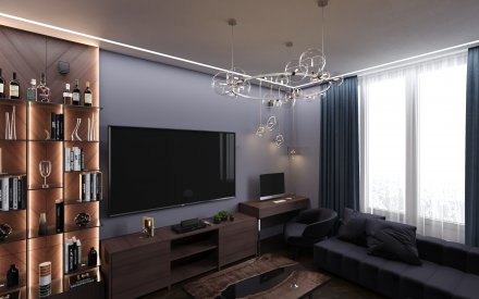 Дизайн четырехкомнатной квартиры в Москве