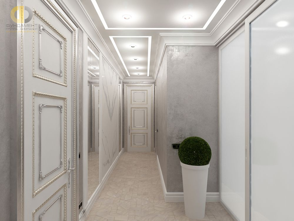 Интерьер коридора в квартире в классическом стиле