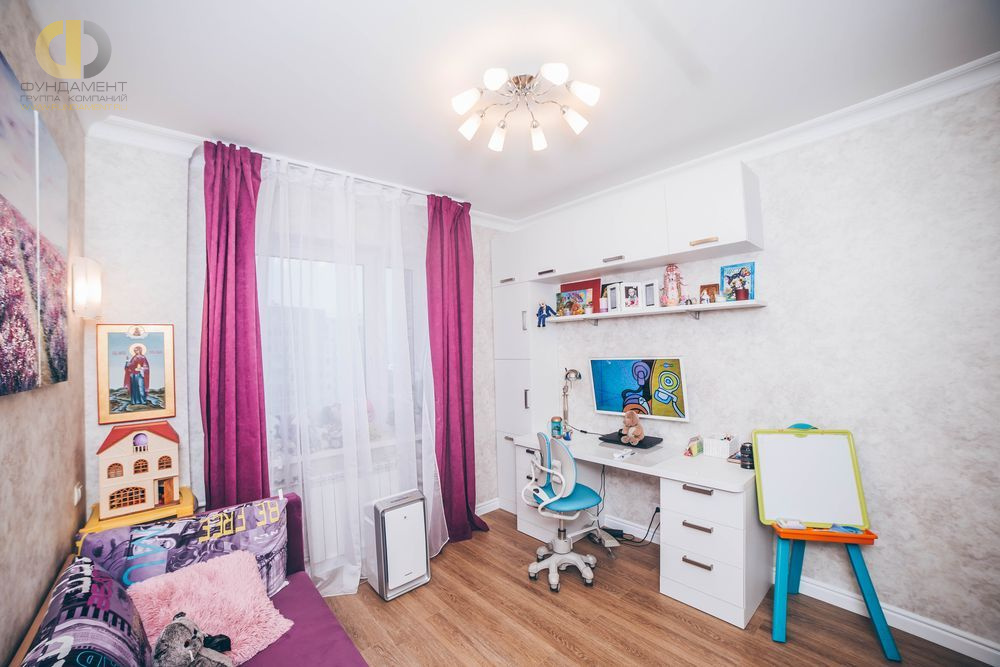 Дизайн интерьера детской в трёхкомнатной квартире 72 кв.м в стиле лофт5. Фото интерьера