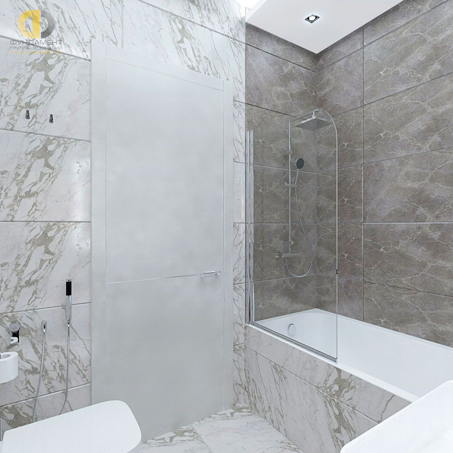 Дизайн интерьера ванной в трёхкомнатной квартире 123 кв.м в современном стиле21