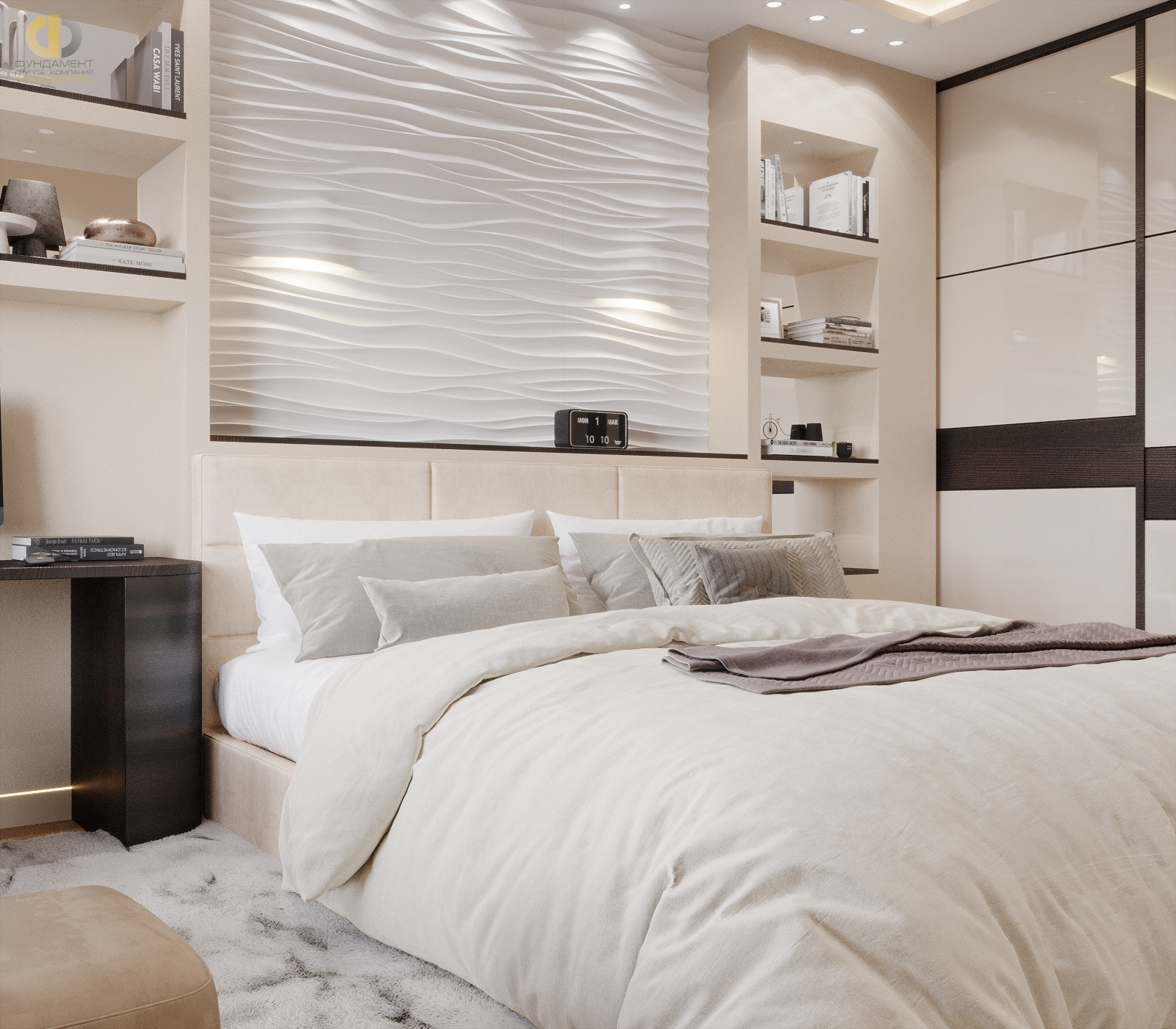 Дизайн спальни в стиле cовременном – фото 23