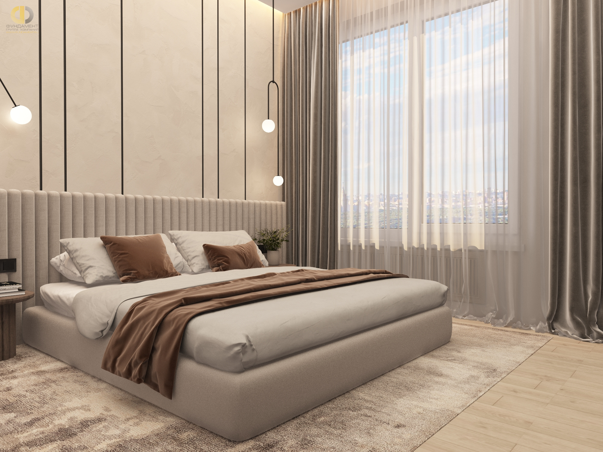 Дизайн спальни в стиле cовременном – фото 14